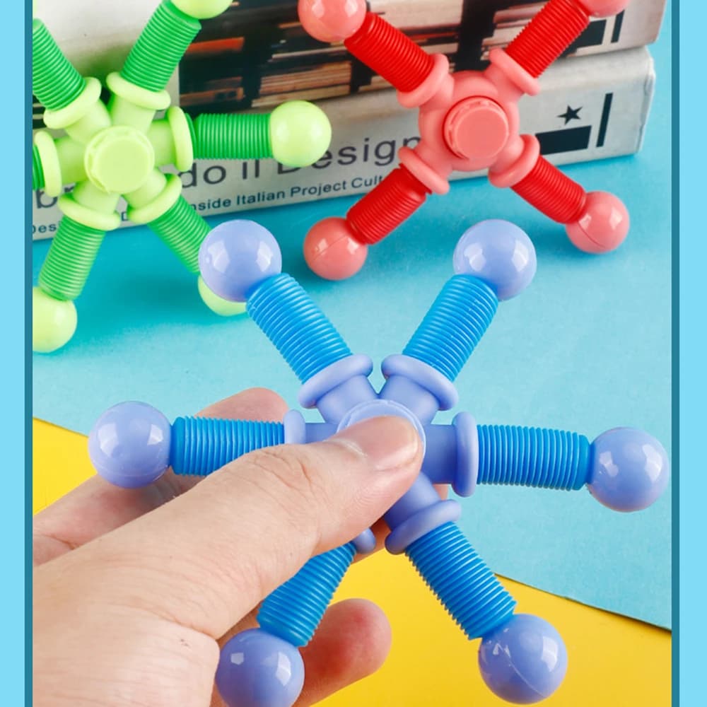 10Pcs Fun Variety tubo telescopico Fidget Spinner Kids Birthday Party Wedding Guest Gift Souvenir, Christmas Carnival School Gift