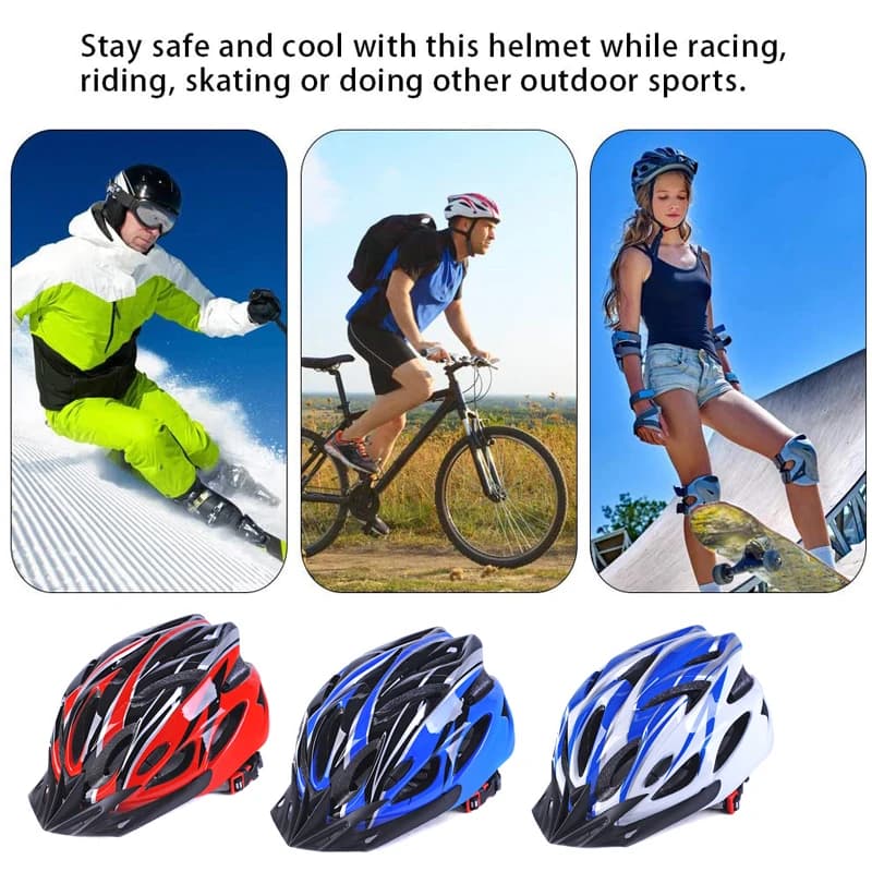 Ultralight Bicycle Helmet, Mountain Bike Helmet and Road Bike, Protective Helmet for Cycling with Comfortable Lining