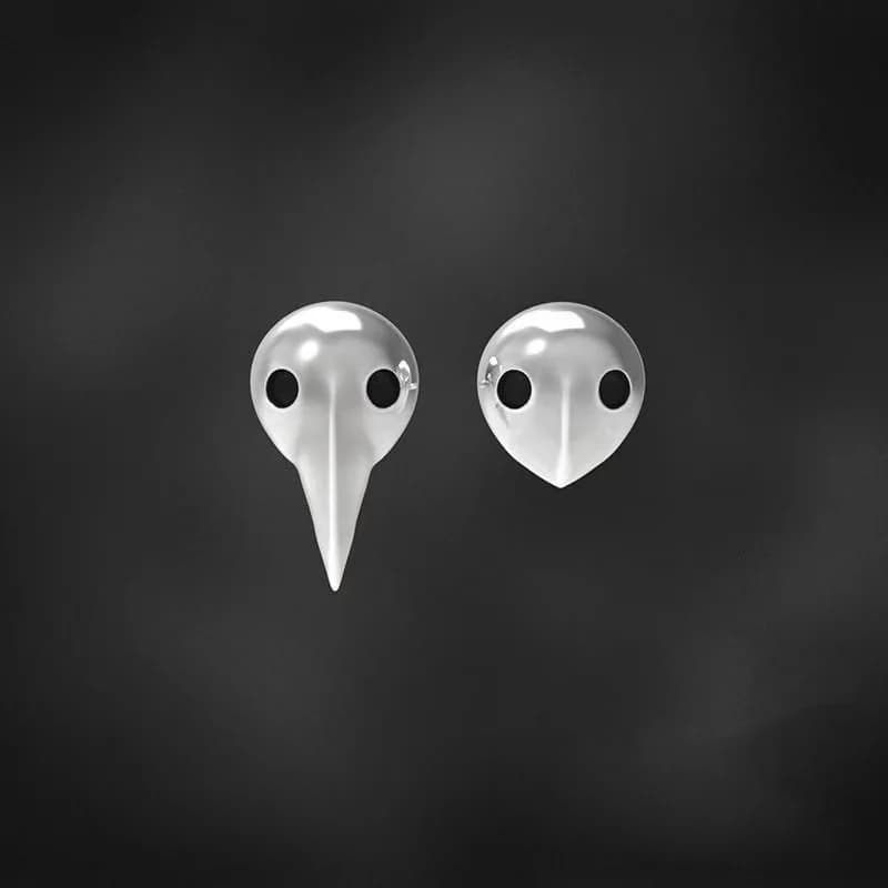 EVA Neon Genesis Evangelion 3th Sachiel Angel Earring Set Silver Plated Anime Cosplay Jewelry for Fans Gift