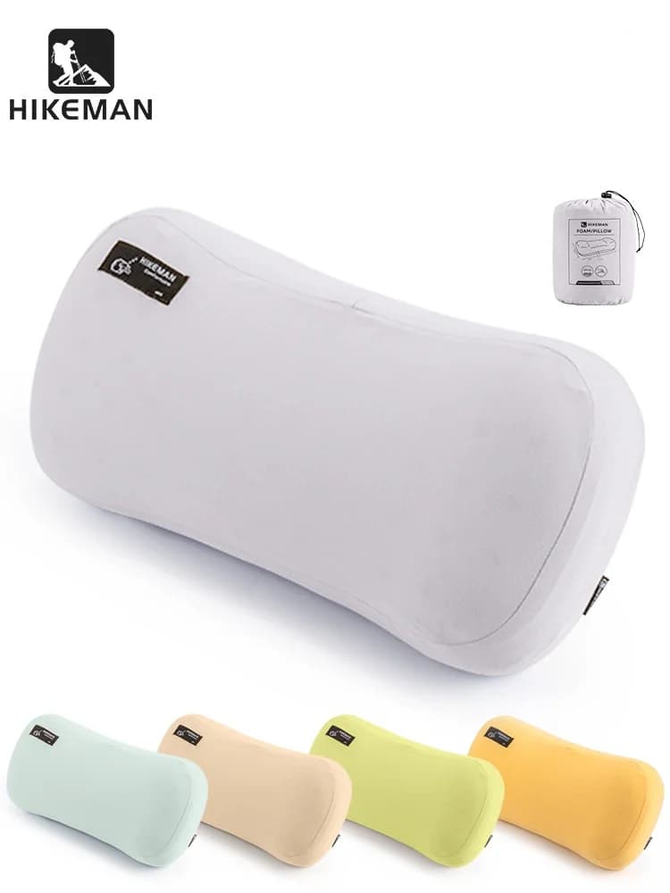 Cuscino in memory foam Cuscino cervicale da viaggio per campeggio all'aperto Cuscino per pausa pranzo portatile Cuscino memory a rimbalzo lento