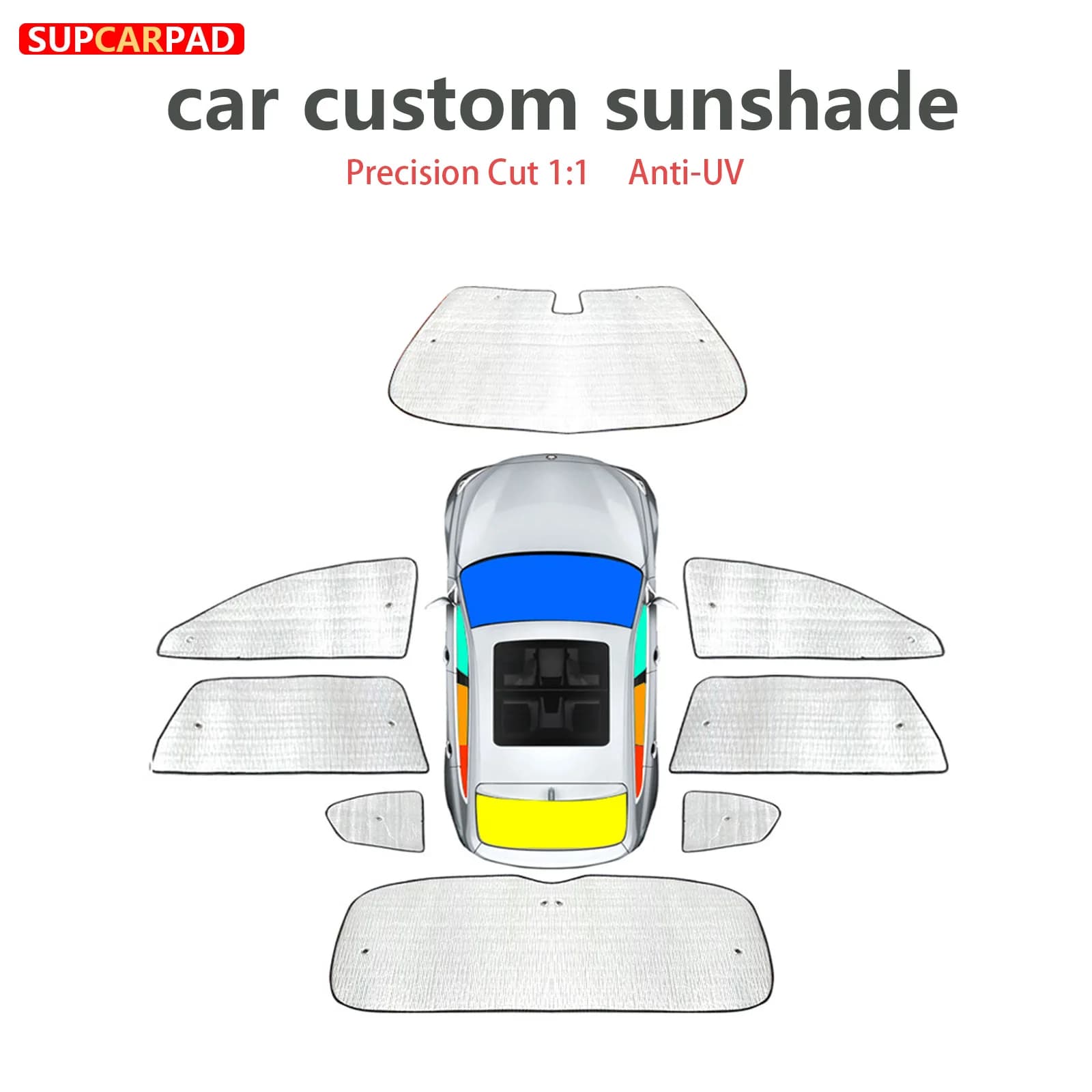Custom Car Sunshades Privacy Curtain UV Protection For Volkswagen Eos 2 Dr Convertible 2006-2016 Front Rear Side Windows