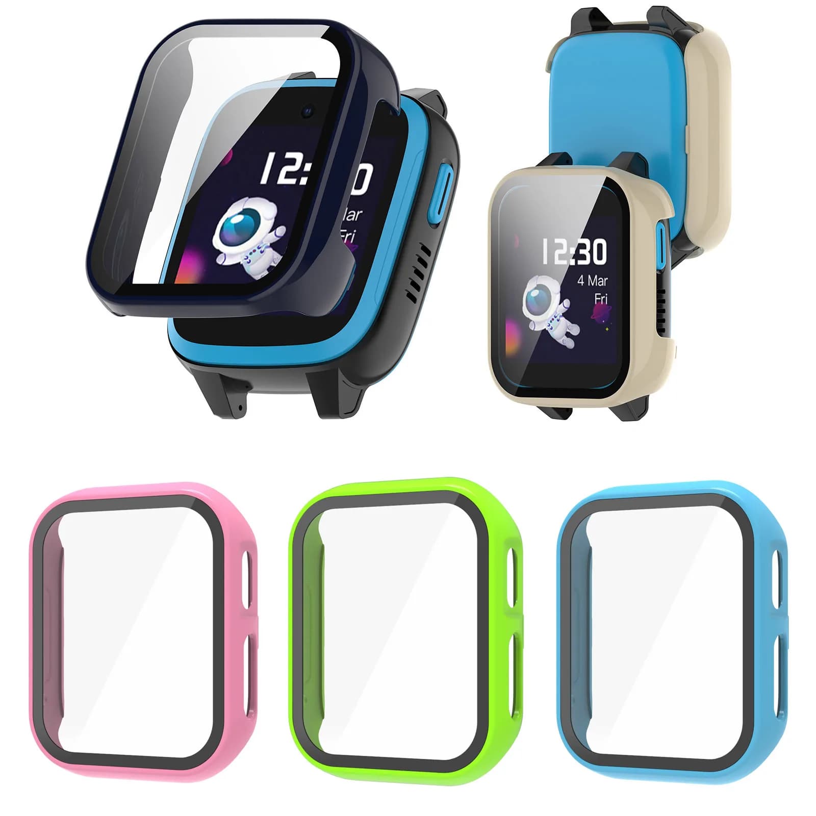 Custodia protettiva per schermo in vetro con bordo rigido per Xplora XGO3/X6/X5 Play Kids Smart Watch Cover X6play X5play Accessori