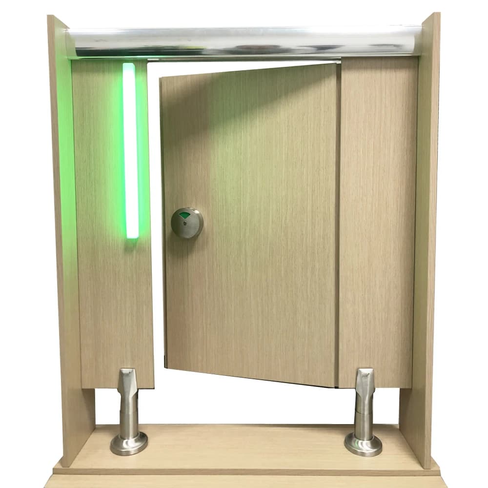 Divisorio per WC pubblico commerciale con indicatore LED Set di accessori per il bagno in acciaio inossidabile Finitura superficiale spazzolata
