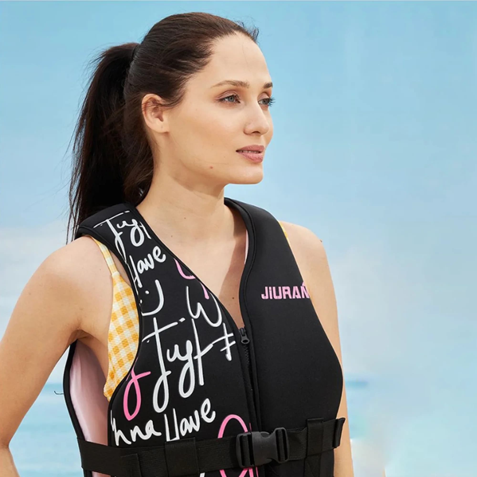 Giubbotto di salvataggio in neoprene da uomo Giubbotto di salvataggio da donna Nuoto Pesca Gilet da kayak Sport acquatici Sicurezza alla deriva