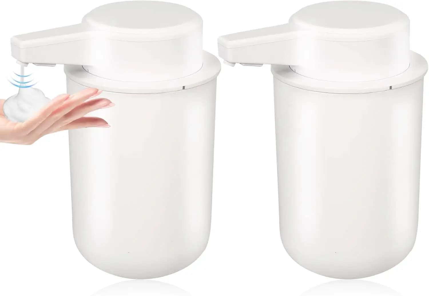 Dispenser Automatico di Sapone Schiumogeno Senza Contatto, Erogatore Elettrico Ricaricabile per Bagno