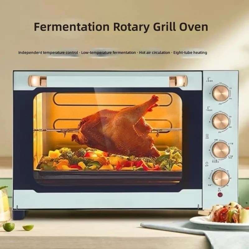 Oven 60L, Large Capacity Air Fryer Toaster Oven, Multi-Function Electric Bake Bread, Home and Business Use