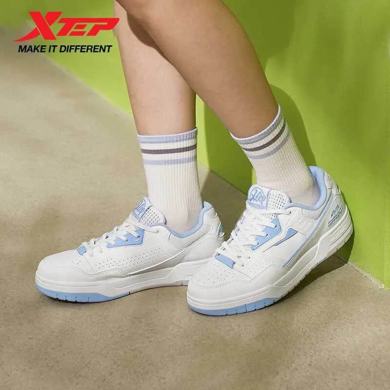 Xtep Skateboarding Shoes For Women Summer Durability Women's Skate Shoes Trekking Everyday Non-Slip Sneakers 976218310012