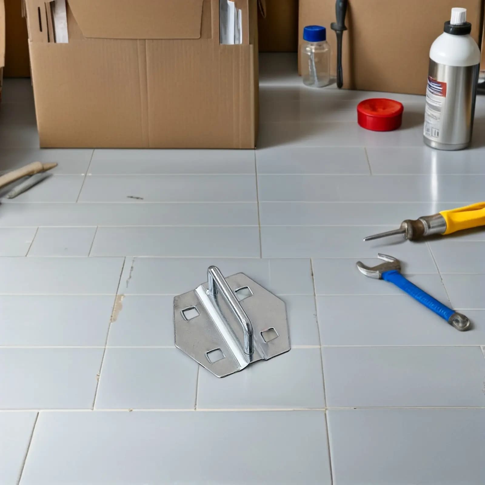 Set di 5 Ganci per Pannello Forato, Organizzatore in Metallo, Appendiattrezzi per Garage, Ganci da Parete per Officina