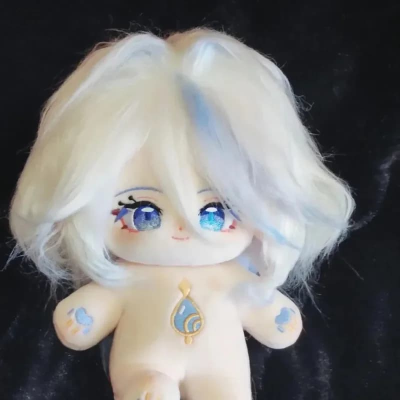 20 centimetri Anime Gioco Genshin Impact Fontaine Neuvillette Focalors Cosplay Bambola di Cotone Adorabile Dress Up Peluche Figure Giocattolo Regali