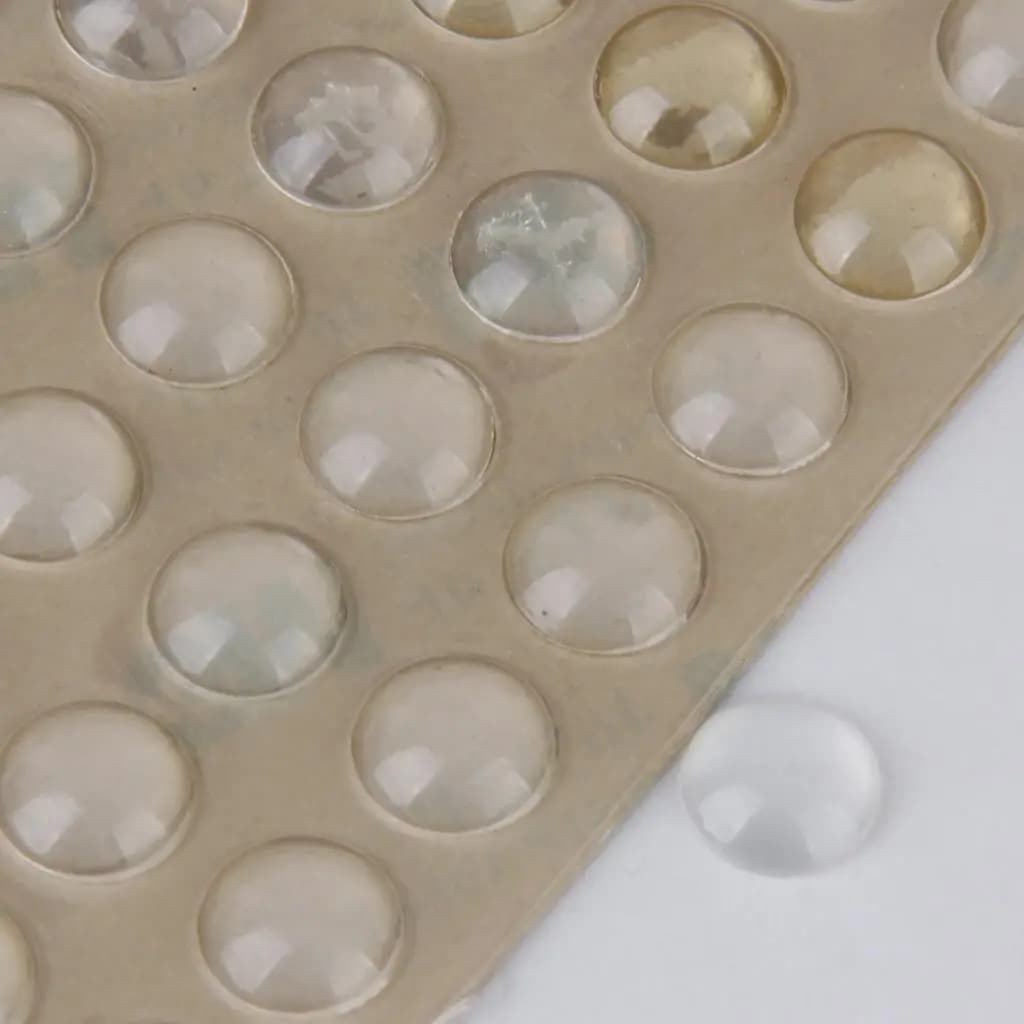 100 pezzi piedini in gomma trasparente paraurti tamponi per mobili, colla