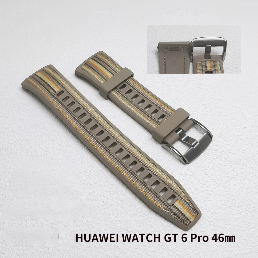 Cinturino sportivo da 22 mm per HUAWEI WATCH GT 6 Pro 46mm cinturino da polso in nylon + silicone ad aggancio rapido Correa pulsaras HUAWEI watch 6 Pro Band