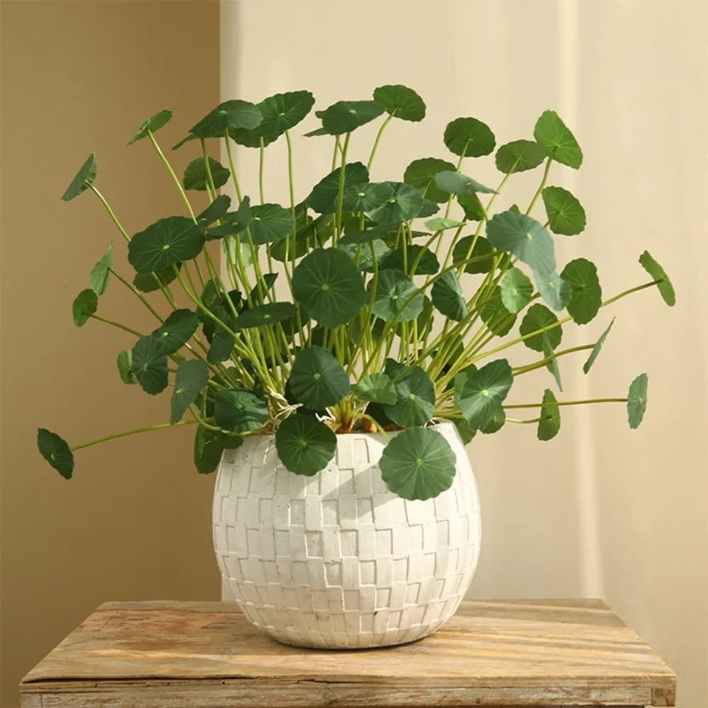 New Green Artificial Lotus Plants Floral Small Artificial Faux Plants Decorative Fake Lotus Leaves Fish Tank