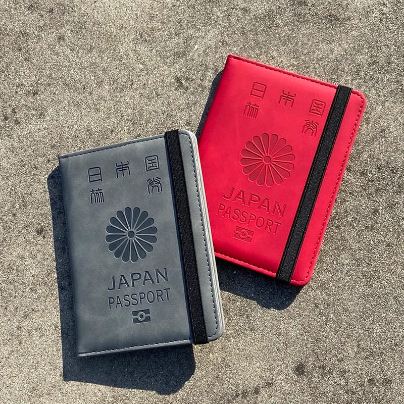 Porta passaporto RFID Giappone Porta passaporto multifunzionale Porta biglietti Portafoglio da viaggio Accessori da viaggio