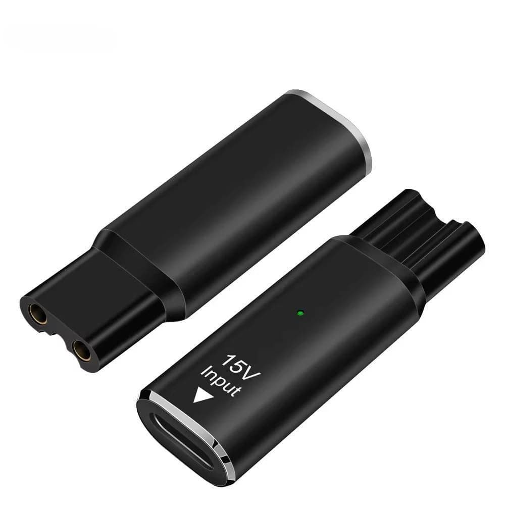 15V Type-C Charger Adapter USB-C Charging Converter for Philips Norelco HQ8505 7000 5000 3000 9000 Series Electric Beard Trimmer