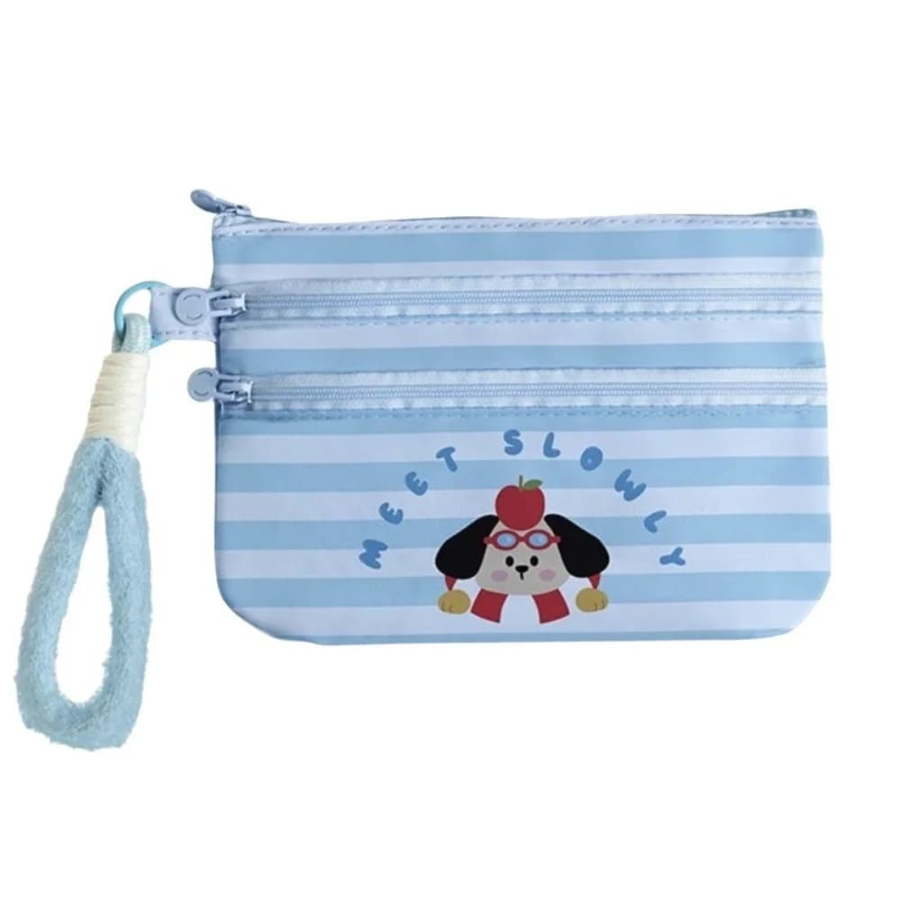 New Three Layer ID Storage Bag Portable Waterproof Card Holder Handbag Multi Functional Cartoon Passport Holder Travel