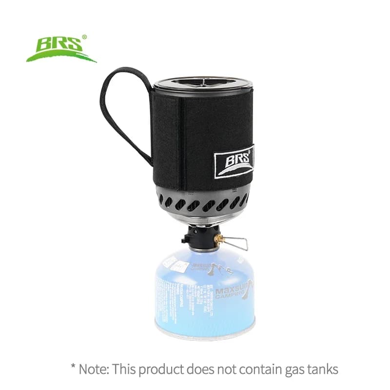 1500W BRS 61 Bruciatore a vaso per raccolta di calore integrato per esterni Ultraleggero portatile Forno da escursionismo bruciatore a gas fornello da campeggio portatile