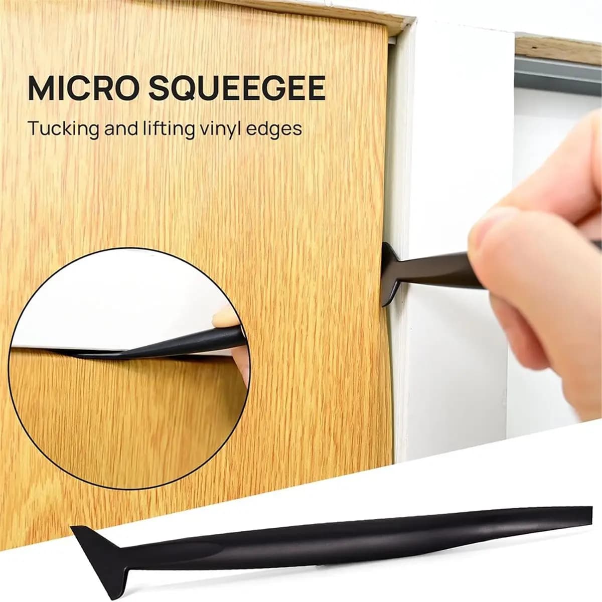 Home Tool Wallpaper Smoothing Tools Kit with Paste Brush, Squeegee, Felt Squeegee & Cutter for Peel and Stick Vinyl