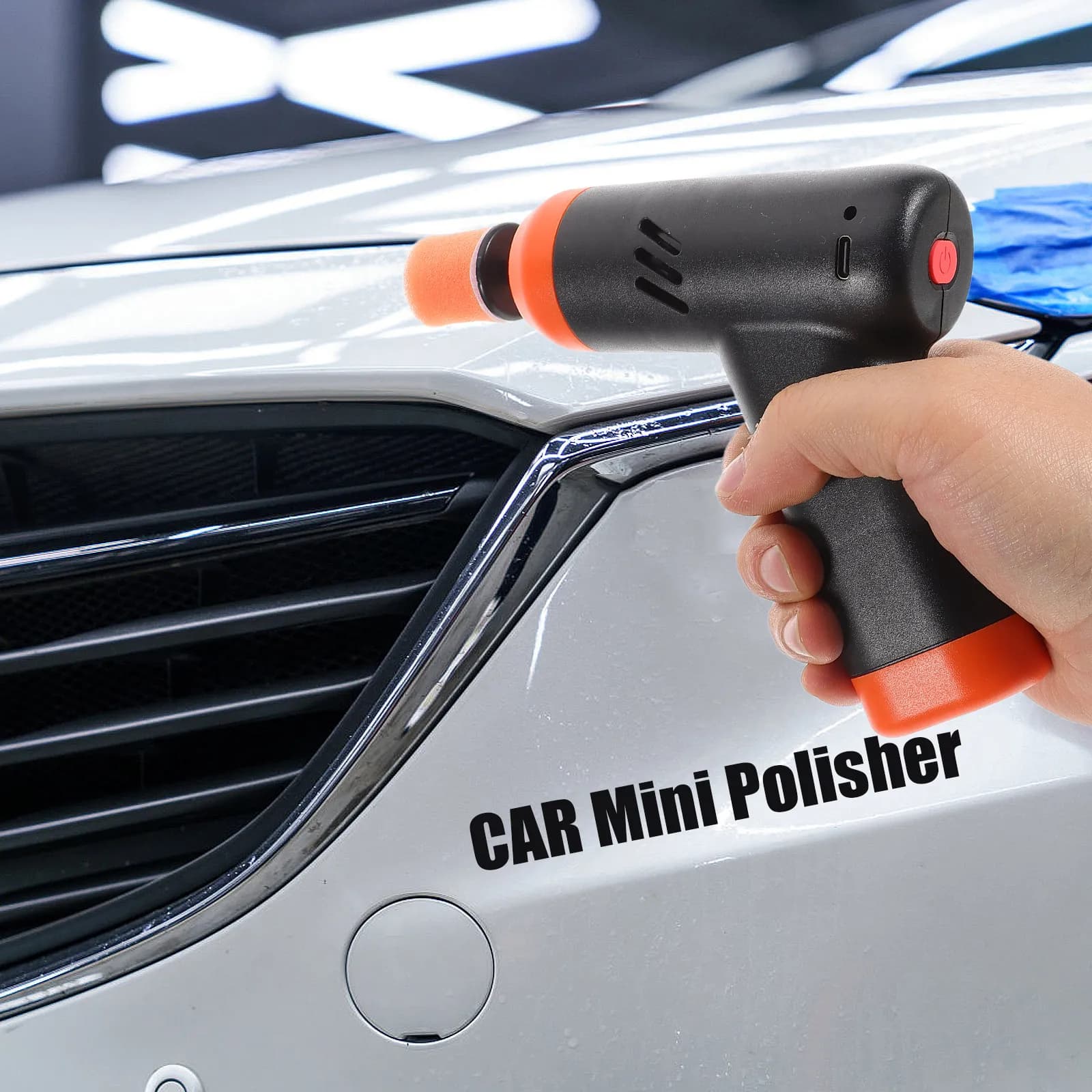Lucidatrice per Auto Senza Fili, Portatile e Ricaricabile, per Dettagli, Riparazione Graffi, Ceratura e Lucidatura
