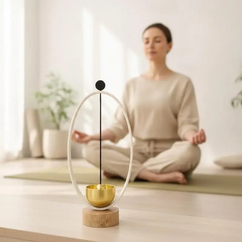 Handmade Meditative Singing Bowl Sound Healing Tool for Yoga Meditation Mind Calm Daily Relaxation