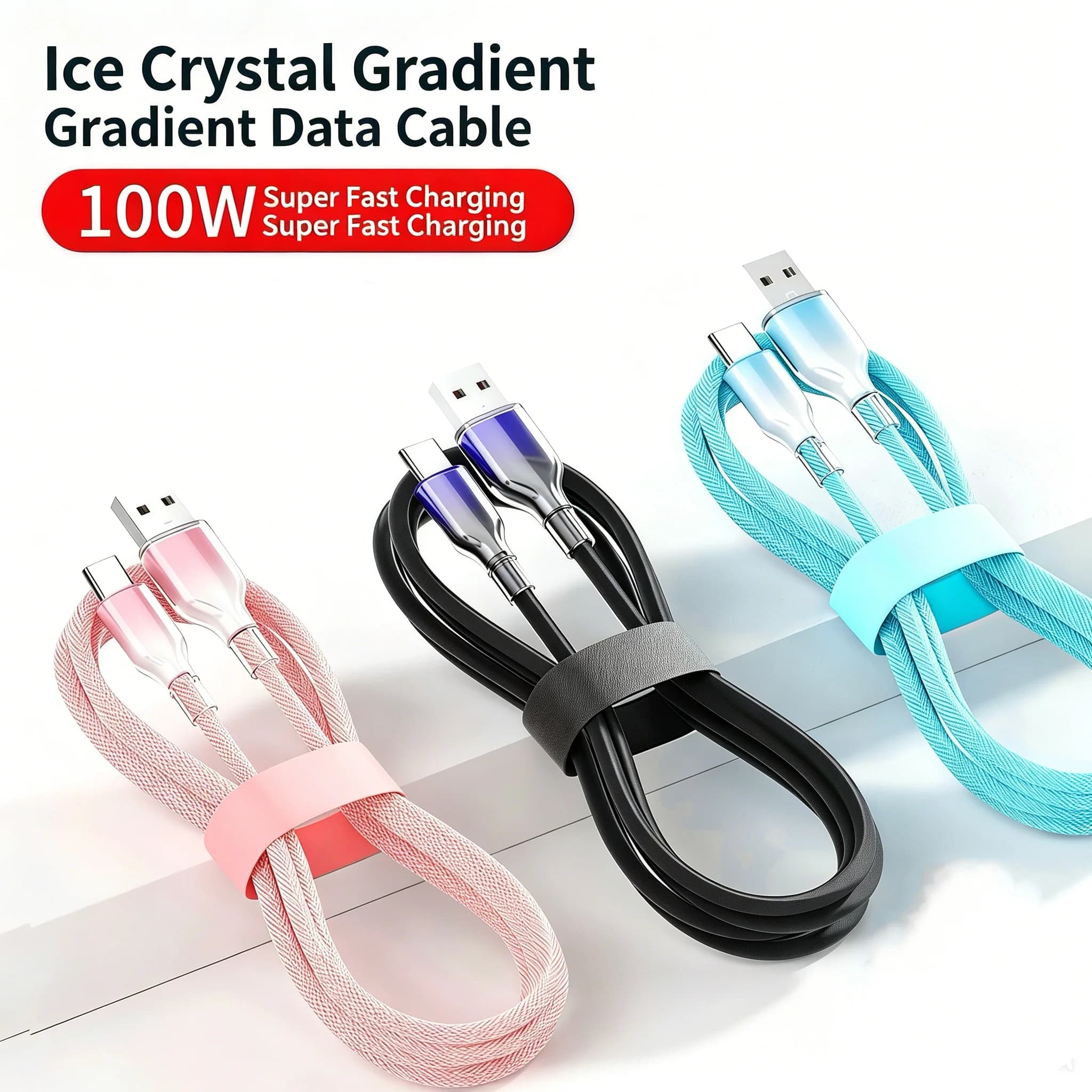 Cavo di ricarica rapida USB A a tipo C intrecciato da 1 m/1,5 m/2 m per smartphone Android Samsung Huawei Xiaomi, cavo micro USB da 0,3 m