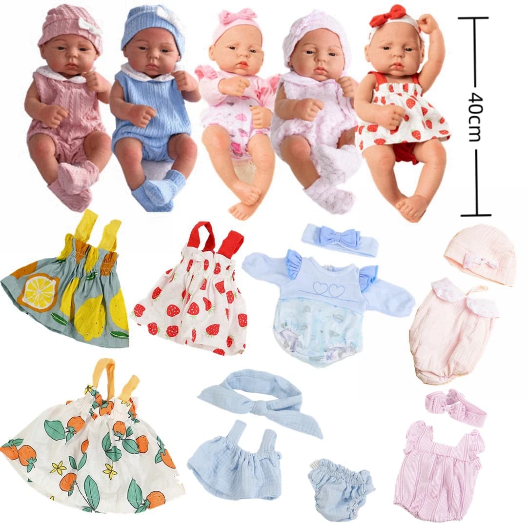 Bel vestito gilet vestiti per bambole per 40 cm 16 pollici bambola rinata bambole vestiti giocattoli fai da te vestito accessori per bambole per bambola rinata