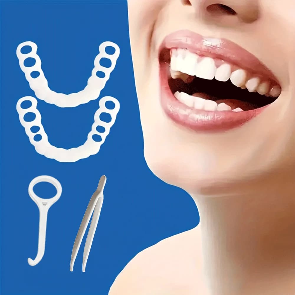 Mothers Day Premium Teeth Veneers, Reusable Whitening Veneers, Elegant smile makeover for female daily use.... H2931
