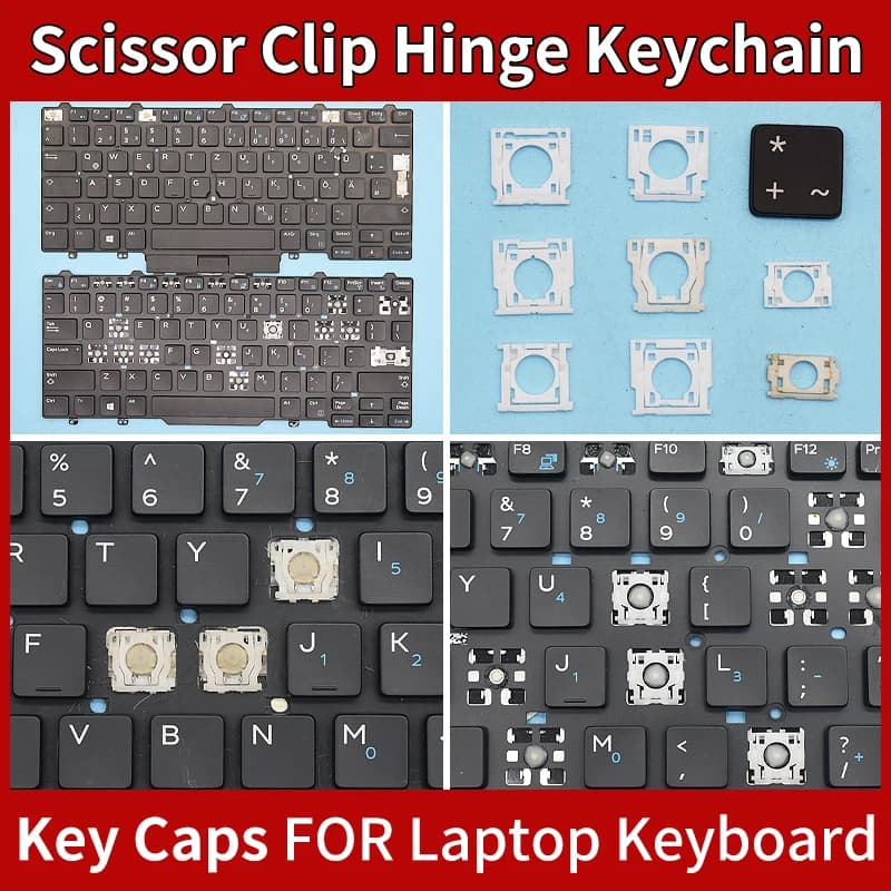 Sostituzione per tastiera per Laptop DELL Latitude 3340 3350 5480 5490 E3340 E7450 E5450 E7470 E5470 Keycaps cerniera a Clip a forbice
