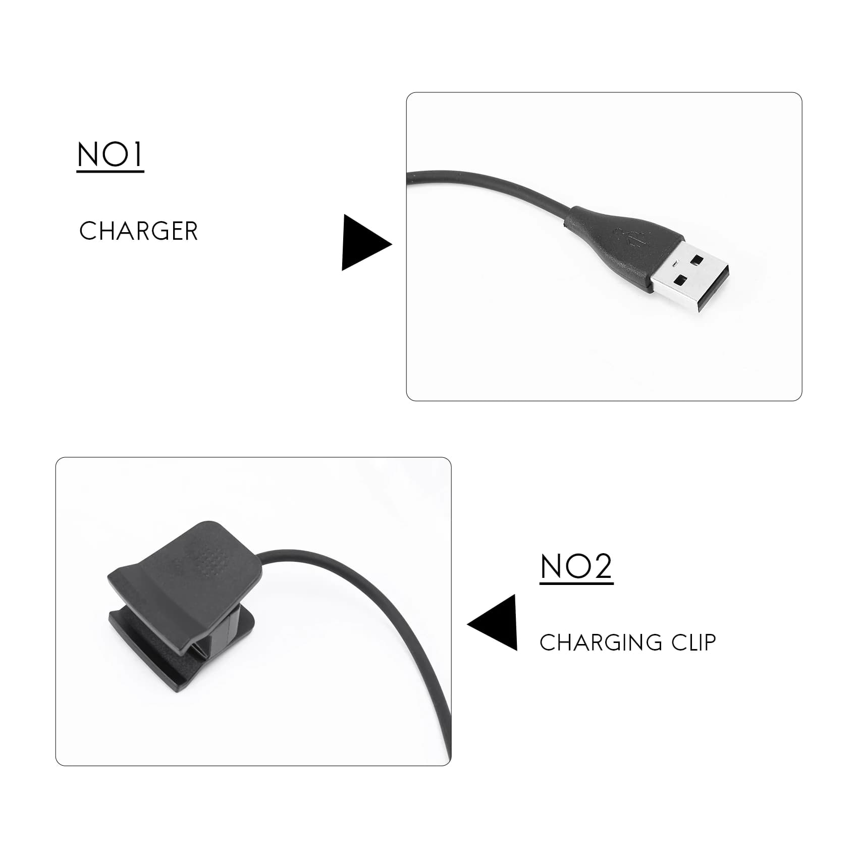 A10I per caricabatterie, cavo di ricarica USB sostitutivo per caricabatterie dock per, braccialetto fitness tracker Smart Watch (3 piedi/1 metro, 1-P
