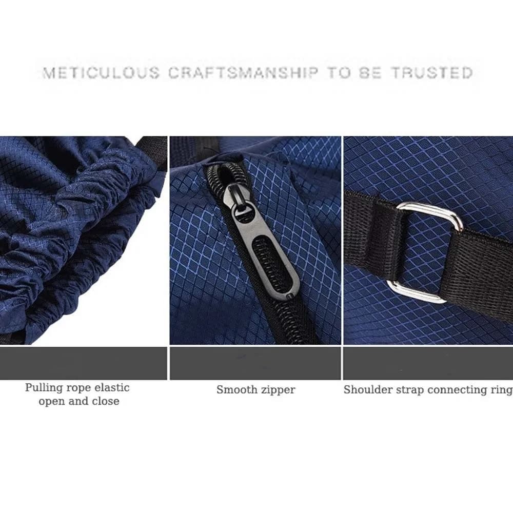 Portable Gym Drawstring Bag Large Capacity Adjustable Straps Oxford Cloth Backpack Quick Drying Anti-splash Water