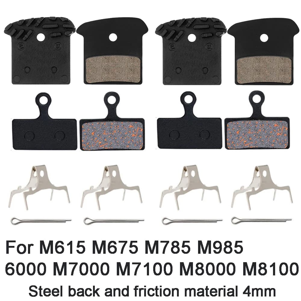 Pastiglie freno per bicicletta per DEORE XT SLX M615 M675 M785 M985 M6000 M6100 M7000 M7100 M8000 M8100 pastiglie Semi-metalliche in resina di classe