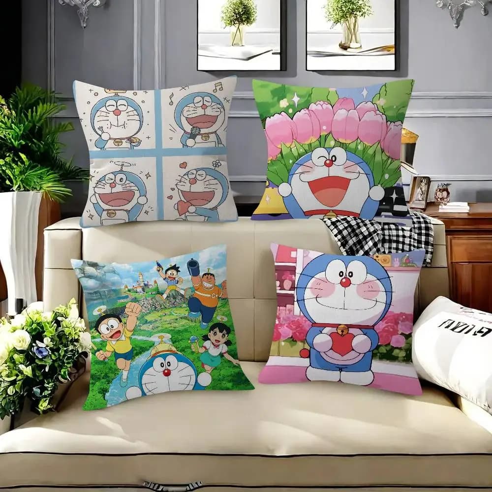 Pillow Cushion Cover Pillowcase Living Room Sofa Home Decor Customized Anime d-d-doraemones classic