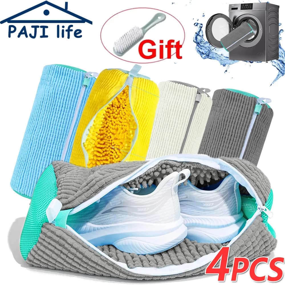 Shoe Washing Machine Bag Reusable Gymnastics Shoe Cleaning Bag for Washing Machine Dryers Washing Machine Protective bag for laundry in the net for tennis shoes of all sizes