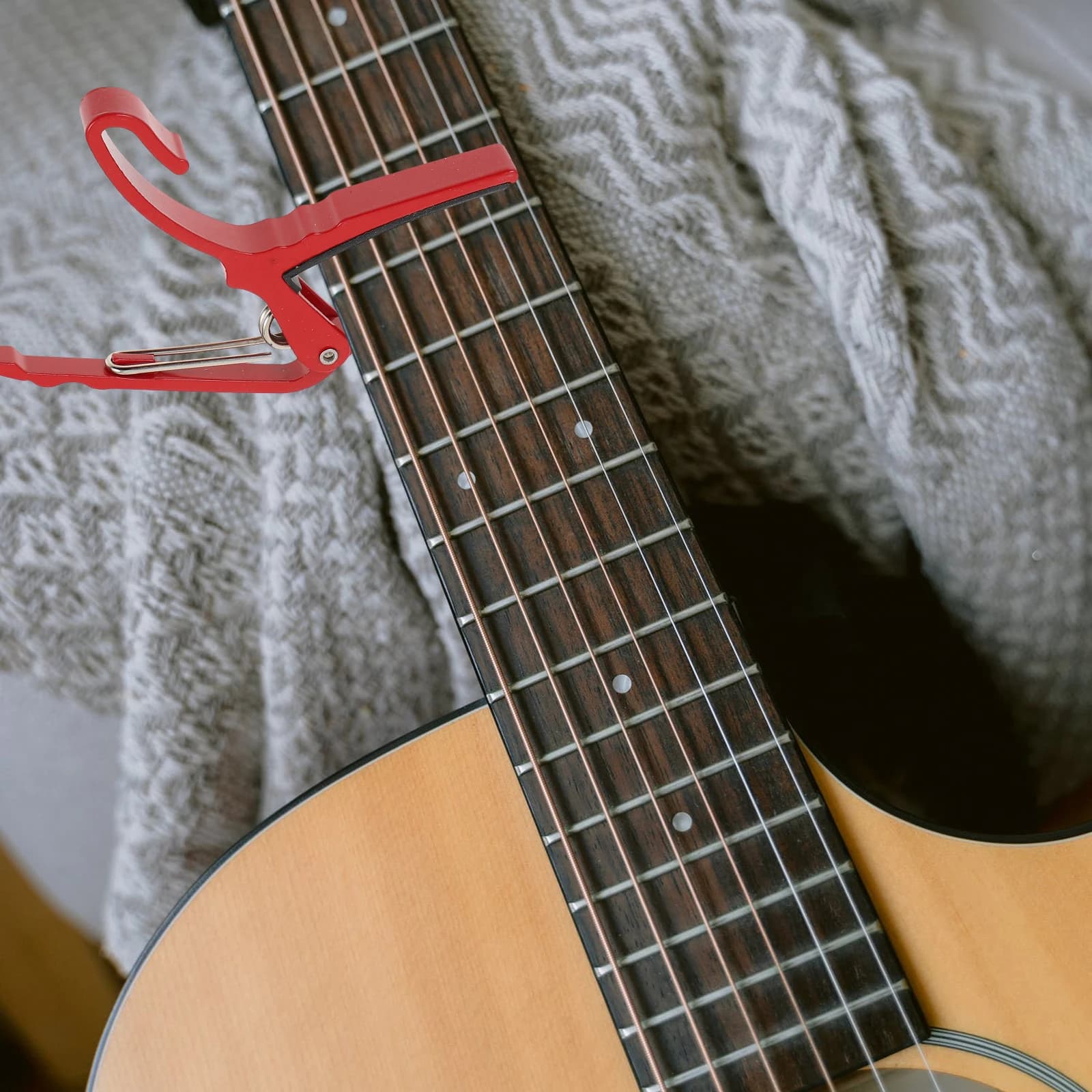2 pz Capotasto Lega Cambio Tono Morsetto Chitarra Ukulele Banjo Mandolino Cambio Tono Morsetto Accessorio Durevole Design Semplice