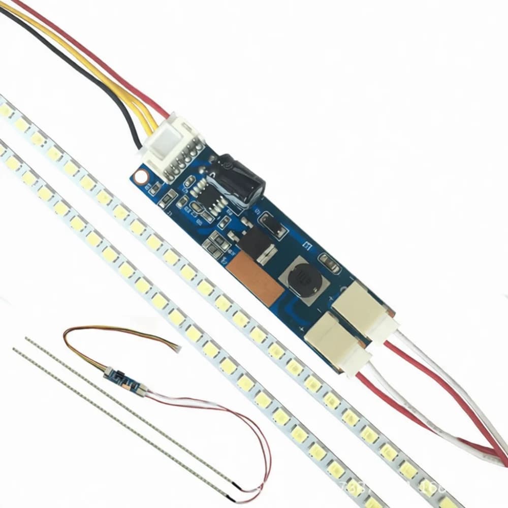Universal LED Backlight Strip Kit For 19 22 24 Inch LCD Monitor Screen Replacement Dimmable Lamps Maintenance Hardware Tool