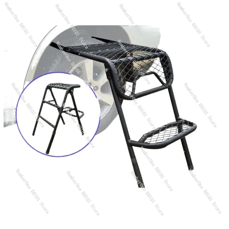 Outdoor Folding Ladder and Table Combination with Durable Lightweight Structure,Multi-Functional Camp Tool for RV Travel,Camping