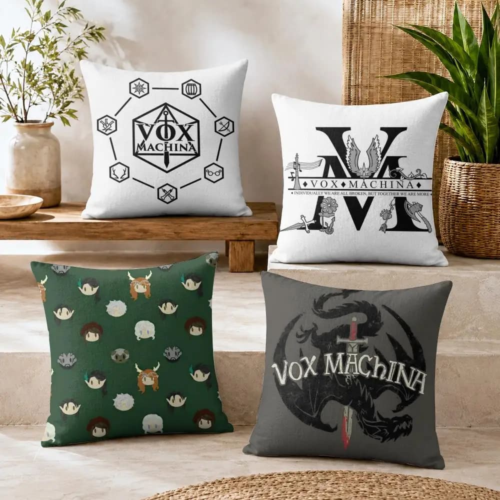 The Legend V-vox Machina Cushion Cover Soft Short Plush Double-Sided Printing Home Decor Cozy Sofa Pillow Case Fine Gift
