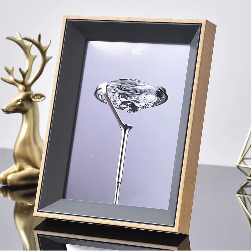 Nordic Light Luxury Tabletop Photo Stand Frame 7 8 10 Inch A4 Minimalist Picture Frame Living Room Elegant Home Decor Display