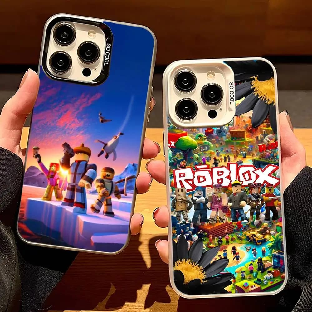 Hot pop film R-Roblox-ES Custodia per telefono per Apple 11 12 13 14 15 16Pro Max Plus Proteggi placcatura custodia per telefono avanzata