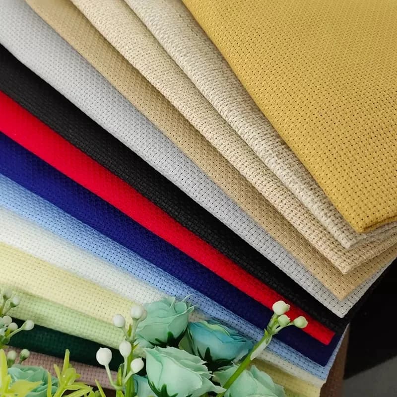 Excellent Quality 18CT/14CT/11ct/16ct Aida Cross Stitch Canvas Fabric Cloth Light Coffee Color Old-Fashioned Felling 25-25cm