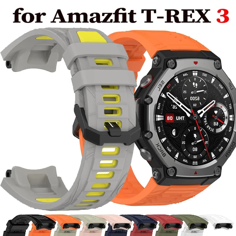 Cinturino in silicone per Huami Amazfit T-REX 3 con strumenti Bracciale sportivo Cinturini per orologi intelligenti Accessori per Amazfit T-REX3