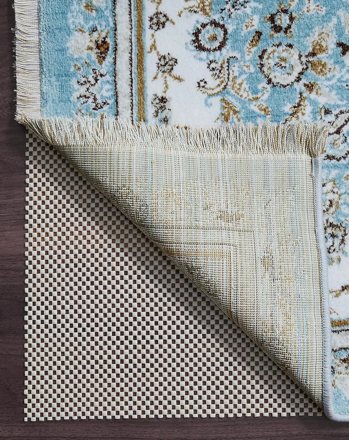 Non Slip Rug Pad Gripper 8 x 10 Feet Extra Thick Pads for Any Hard Surface Floors, Keep Your Rugs Safe and in Place, Under Carpet Anti Skid Mat