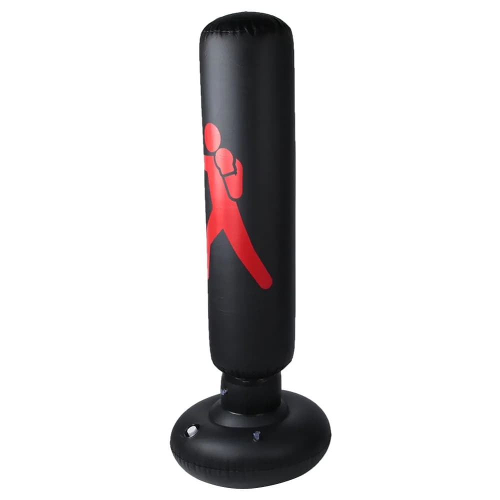 PVC Inflatable Boxing Bag 360° Rebound Freestanding Freestanding Punching Bag Inflatable Stable Bottom Punching Family Exercise