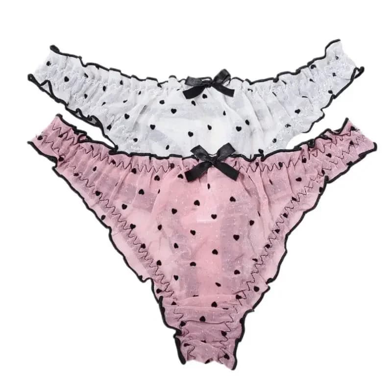 Women Sexy T-briefs Pink Bowtie Harajuku GF Dolls Gifts Live Show Private Party Costumes