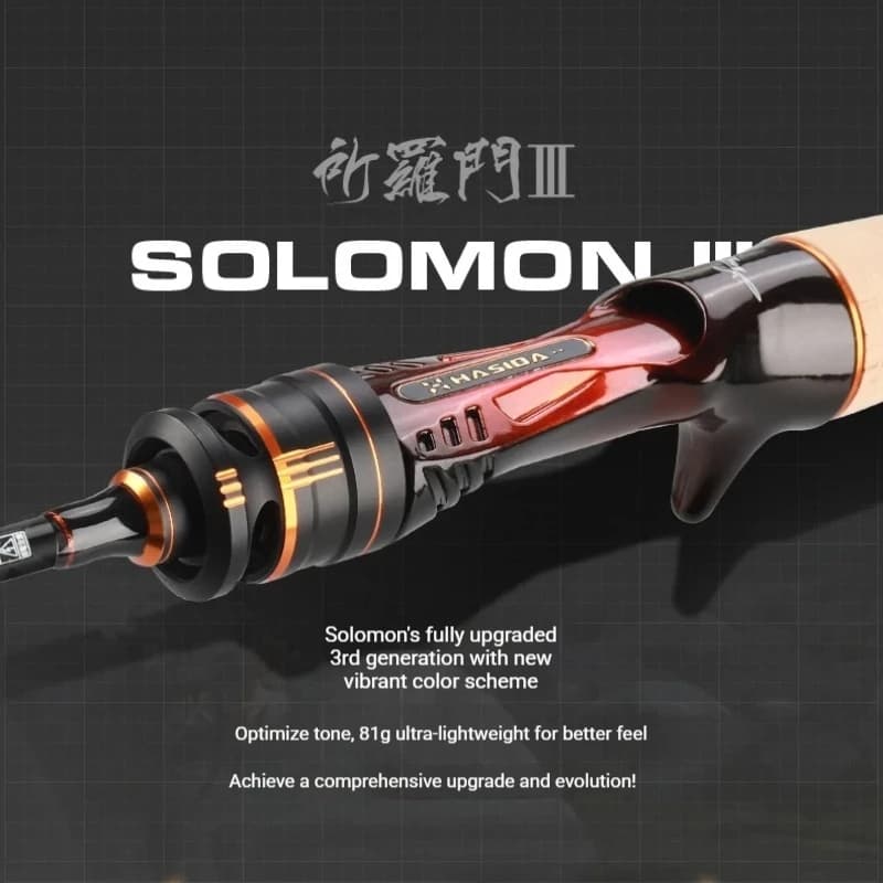 Hasida Solomon Gen3 Lure Fishing Rod UL L Ultra Soft Fast Action Spinning Casting Stream Trout Micro Rod For Anglers