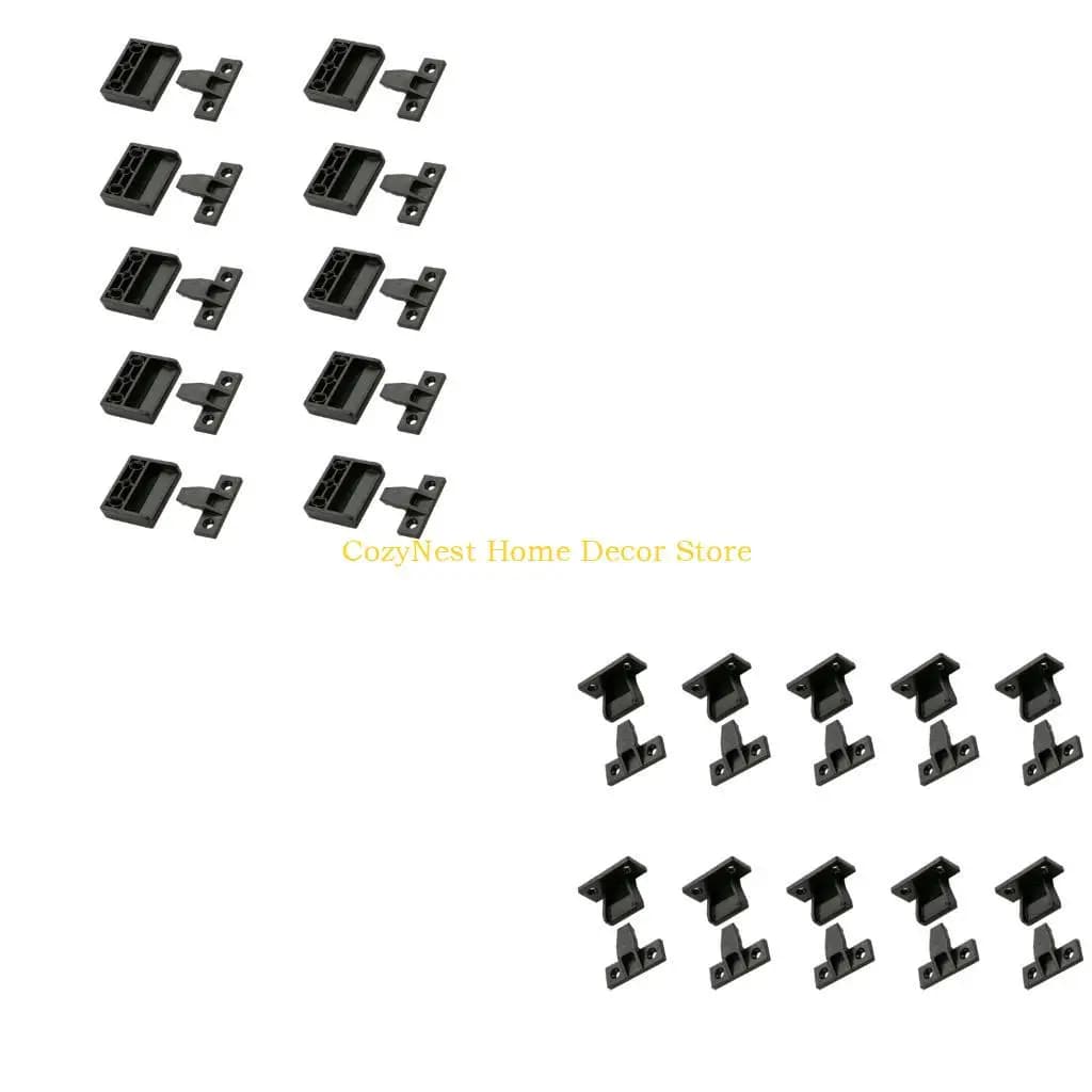 92MF 10 Piece Pack Concealed Board Mount Hardware Set Plastic Wall Trim Fasteners for Interior Trim and Decorative Board Work