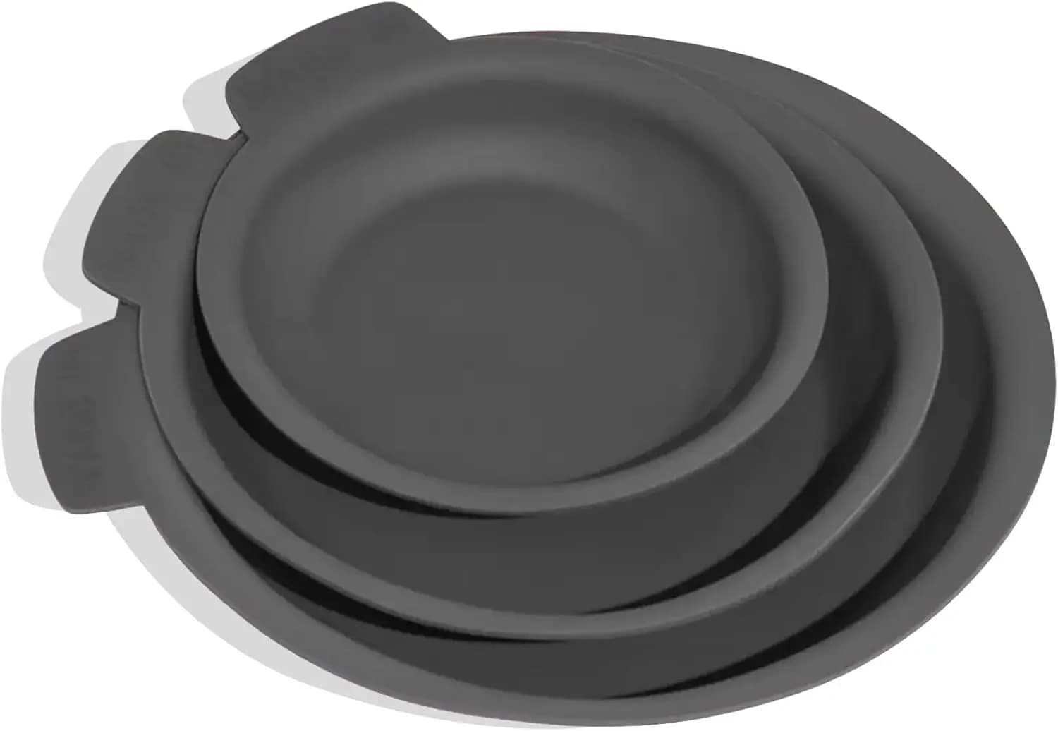 Set of 3 Protections in Silicone for Padelle (8', 10'', 12'') - Graphite, Washable in Dishwasher