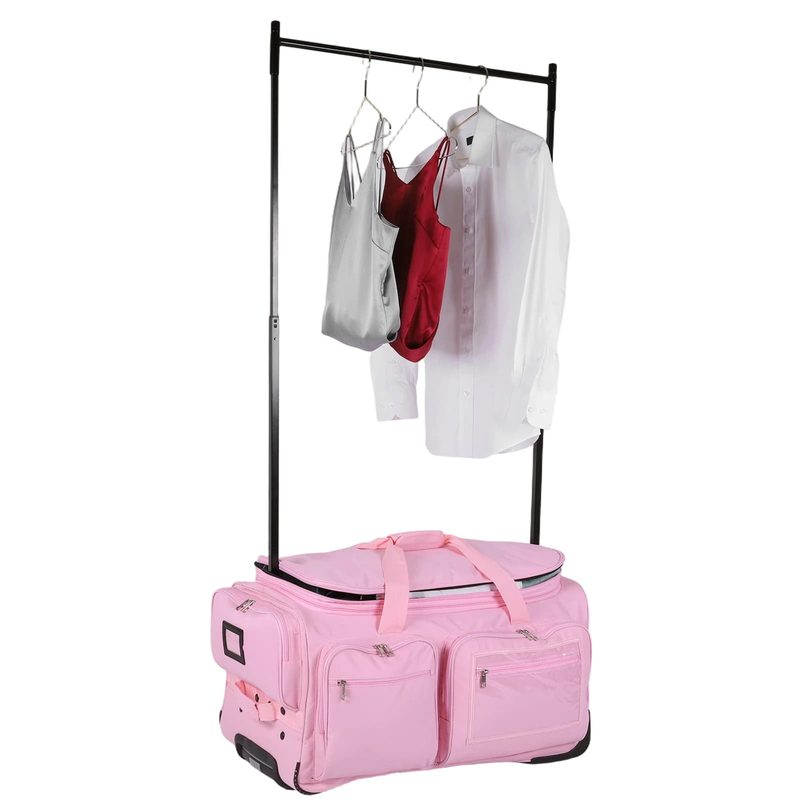Borsa da viaggio Carry On Garment Duffel Weekender con porta abiti e ruote, borsa da viaggio per vacanze e viaggi d'affari