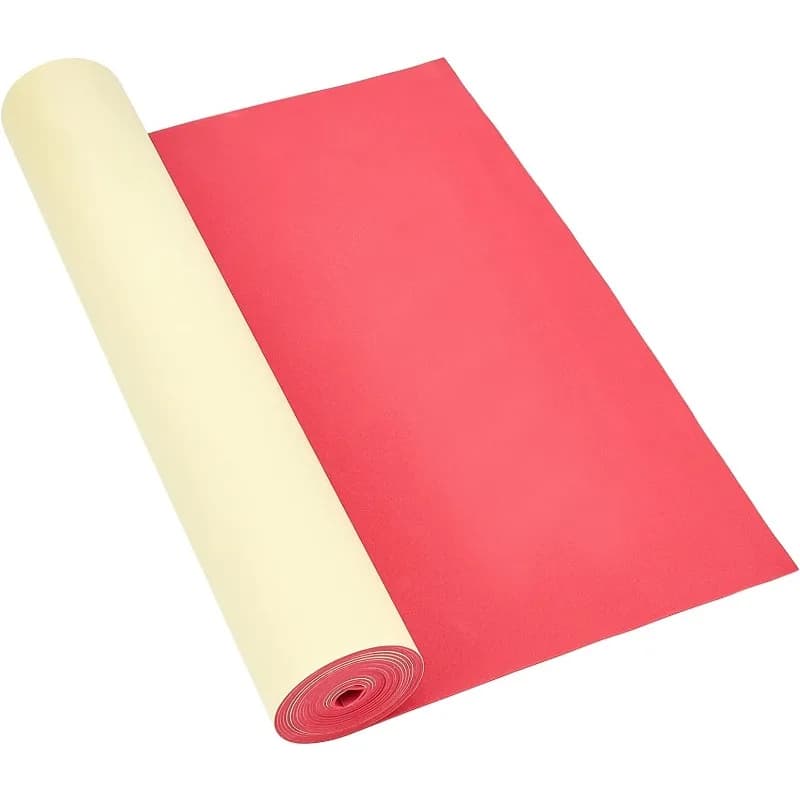 Red thick 1mm 78.7x11.8 inch self-adhesive EVA foam roll for the protection of furniture Gap filling costumes and other handicraft projects