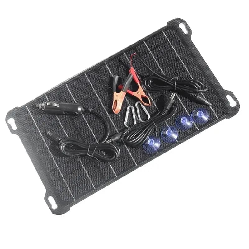 【PUBLICITY】Pannello solare da 15W 5V/18V, pannelli in polisilicio, batteria solare per esterni, uscita USB Type-C DC per telefono cellulare