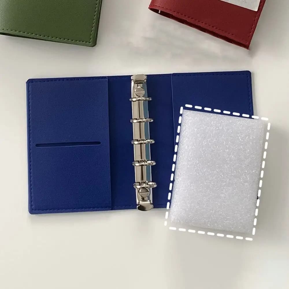 Creative M5 Loose Leaf Notebook PU Leather Blank Page Mini Pocket Notebook Planner Schedule DIY Binder Notebook School